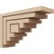Ekena Millwork 6"W x 18"D x 12"H Classic Landon Rough Cedar Woodgrain TimberThane Corbel, Primed Tan CORUR06X18X12LANRCPR - alternate 1